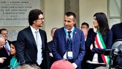 Danilo Toninelli, Ministro dei Trasporti, inaugura il Parco Valentino