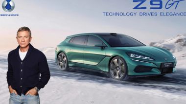 Denza Z: il volto iconico dell'attore Daniel Craig, alias James Bond, testimonial del brand cinese