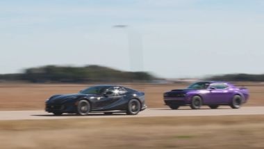 Dodge vs Ferrari: drag race fra Challenger SRT Demon 170 e 812 Superfast GTS