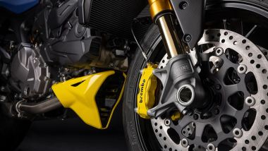 Ducati Monster Senna, le pinze Stylema gialle fanno parte del tributo