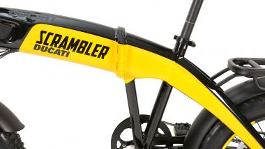 Ducati SCR-E: il logo Scrambler sul telaio
