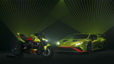 Ducati Streetfighter V4 Lamborghini e Huracan STO