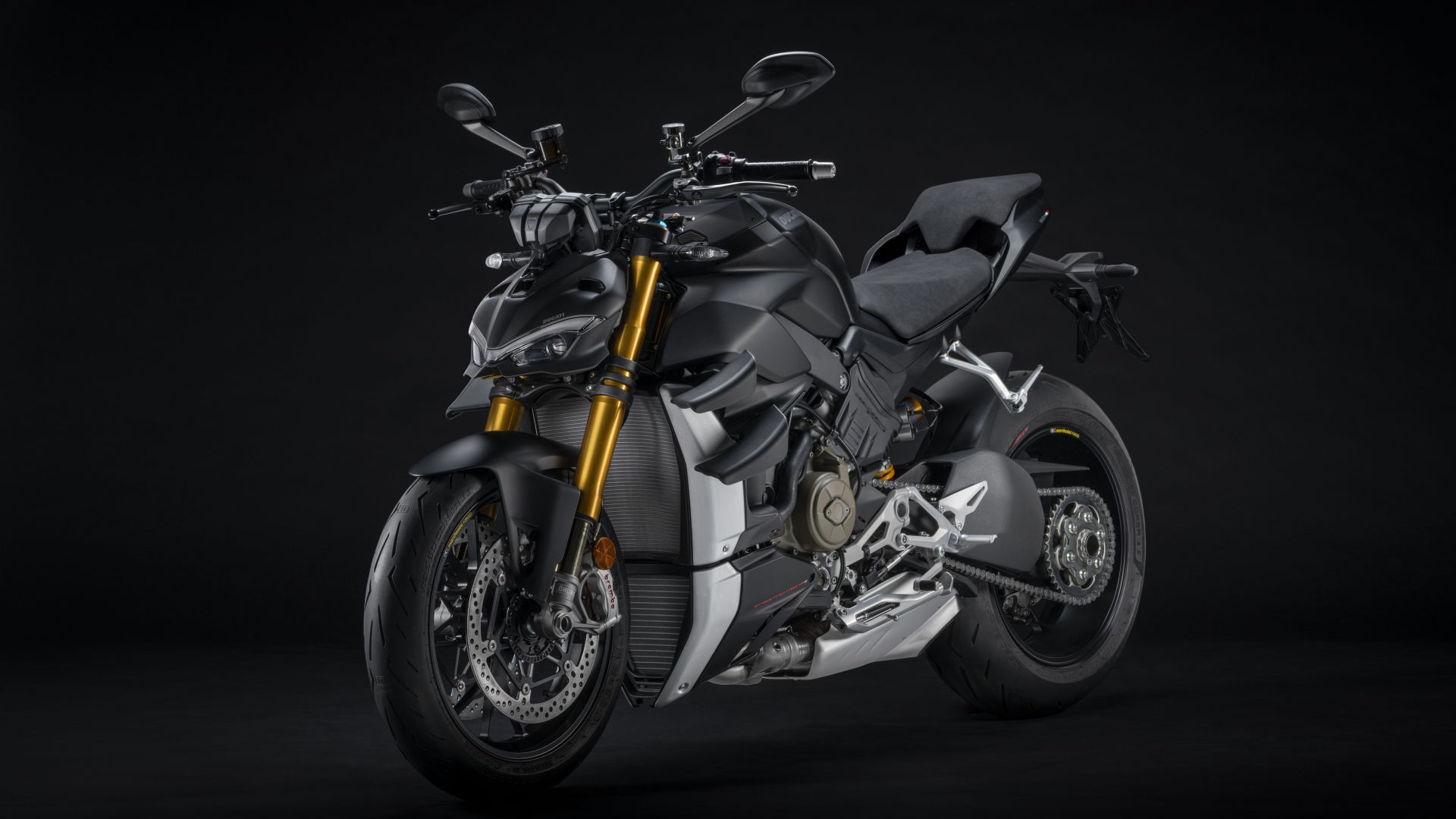 Racefoxx Griglia Protezione Radiatore Nera Per Ducati Streetfighter – 2012-2018, Alluminio