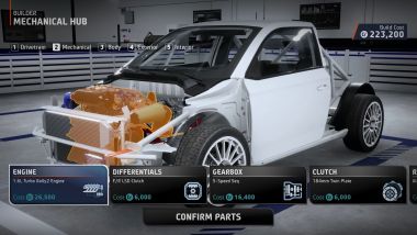 EA Sports WRC, un'immagine della modalità Builder
