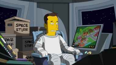 Elon Musk in versione cartoon in una puntata dei Simpson
