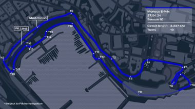 Eprix Monaco 2024: la mappa del circuito | Foto: Formula E