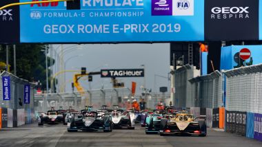 ePrix Roma 2019, la partenza della gara