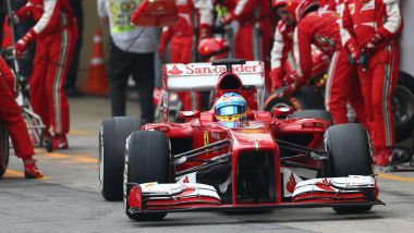 F1 2013: Fernando Alonso alla guida della Ferrari F138