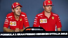 GP Italia, Vettel prudente, Kimi meno: "L'obiettivo è mettere due Ferrari davanti"