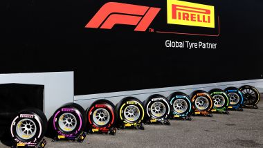 F1 2018: il cosiddetto ''arcobaleno Pirelli'' 