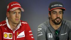 F1 Vettel e Alonso 95 GP in Ferrari: chi è il migliore?