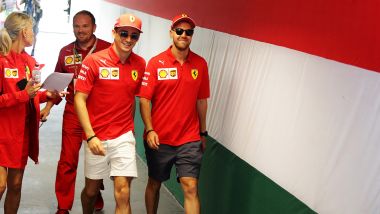 F1 2019, Charles Leclerc e Sebastian Vettel (Ferrari)