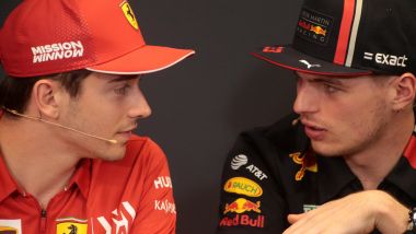 F1 2019: Charles Leclerc (Ferrari) e Max Verstappen (Red Bull)