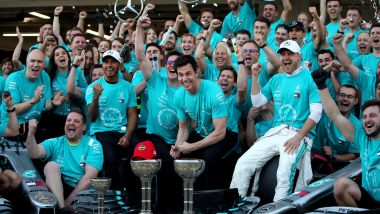 F1 2019: la Mercedes festeggia il titolo Costruttori