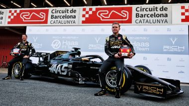 F1 2019, la presentazione del Team Haas con Kevin Magnussen e Romain Grosjean