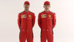 Ferrari: le nuove tute 2020 di Vettel e Leclerc