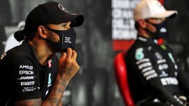 F1 2020, GP Emilia Romagna: Lewis Hamilton e Valtteri Bottas (Mercedes)