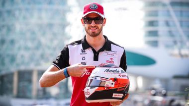 F1 2021: il casco speciale di Antonio Giovinazzi dedicato a Kimi Raikkonen