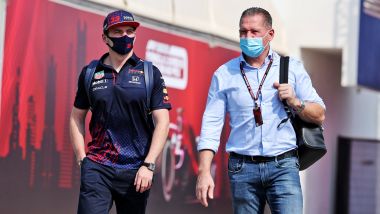 F1 2021: Jos Verstappen con il figlio Max