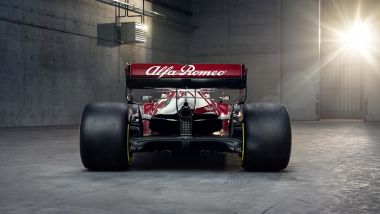 F1 2021, le prime immagini dell'Alfa Romeo Racing C41 (vista posteriore)