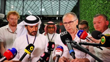 F1 2022, GP Arabia Saudita: Stefano Domenicali, CEO F1, con Mohammed Bin Sulayem, presidente della FIA