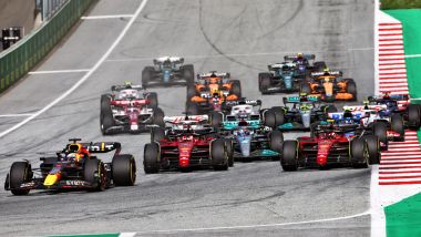 F1 2022, GP Austria: la partenza della gara Sprint