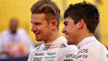 F1 2022, GP Bahrain: Nico Hulkenberg e Lance Stroll (Aston Martin)