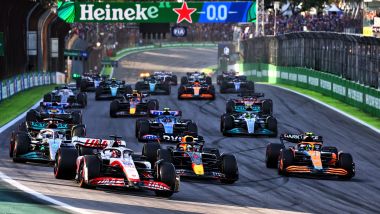F1 2022, GP Brasile: la partenza della Sprint Race