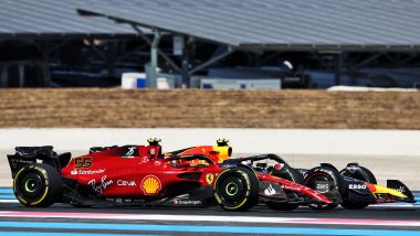 F1 2022, GP Francia: il sorpasso di Sainz su Perez