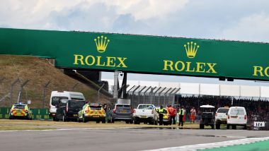 F1 2022, GP Gran Bretagna: l'intervento delle forze dell'ordine dopo l'invasione di pista
