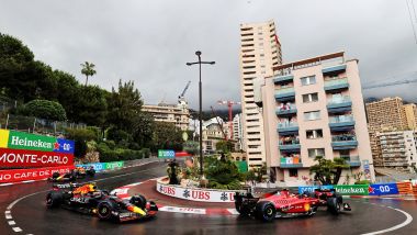 F1 2022, GP Monaco: i primi giri di gara con Ferrari e Red Bull ai primi 4 posti