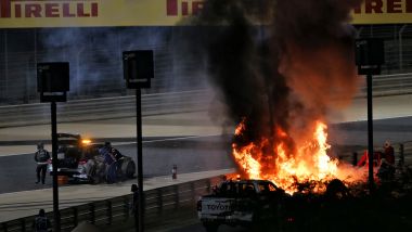 F1 2022, GP Sakhir: l'incidente di Romain Grosjean