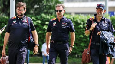 F1 2022, GP Singapore: i vertici Red Bull con Chris Horner e Adrian Newey