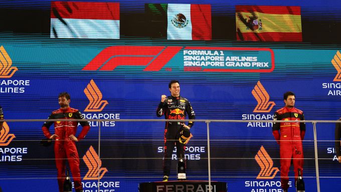 F1 2022, GP Singapore: il podio della gara