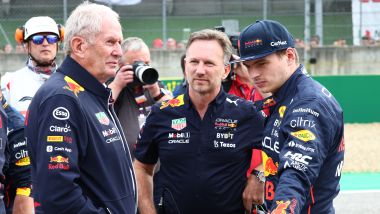 F1 2022: Helmut Marko, Christian Horner e Max Verstappen (Red Bull Racing)