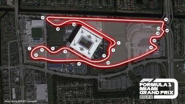 F1 2022, la mappa del circuito cittadino di Miami