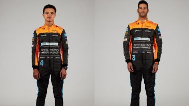 F1 2022: Lando Norris e Daniel Ricciardo con le tute McLaren 2022