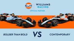 Williams F1 per i fan: ecco il voto per l'iconica livrea Gulf Oil