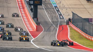 F1 2023, GP Stati Uniti: la partenza della Sprint