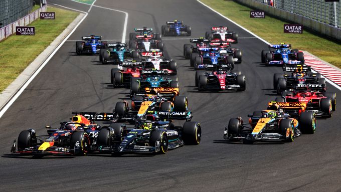 F1 2023, GP Ungheria: la partenza della gara