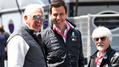 F1: Bernie Ecclestone con Toto Wolff e Lawrence Stroll