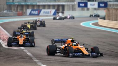 F1 GP Abu Dhabi 2019, Yas Marina: le McLaren di Lando Norris e Carlos Sainz