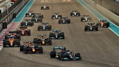 F1 GP Abu Dhabi 2021, Yas Marina: la partenza della gara