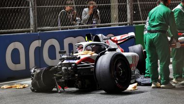F1 GP Arabia Saudita 2022, Jeddah: la Haas incidentata di Mick Schumacher