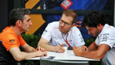 F1, GP Australia 2020: Andrea Stella, Andreas Seidl e Carlos Sainz (McLaren)