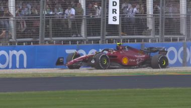 F1 GP Australia 2022, Melbourne: Carlos Sainz (Scuderia Ferrari) in ghiaia