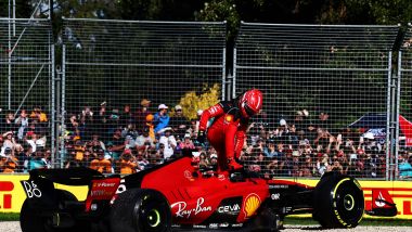 F1 GP Australia 2023, Melbourne: il ritiro di Charles Leclerc (Scuderia Ferrari)