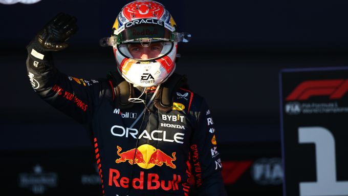 F1 GP Australia 2023, Melbourne: Max Verstappen (Red Bull Racing) esulta per la vittoria