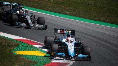 F1 GP Austria 2019, Spielberg: Robert Kubica (Williams) e Lewis Hamilton (Mercedes)
