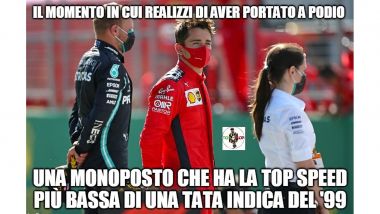 F1, GP Austria 2020: Charles Leclerc sul podio si rende conto di cose